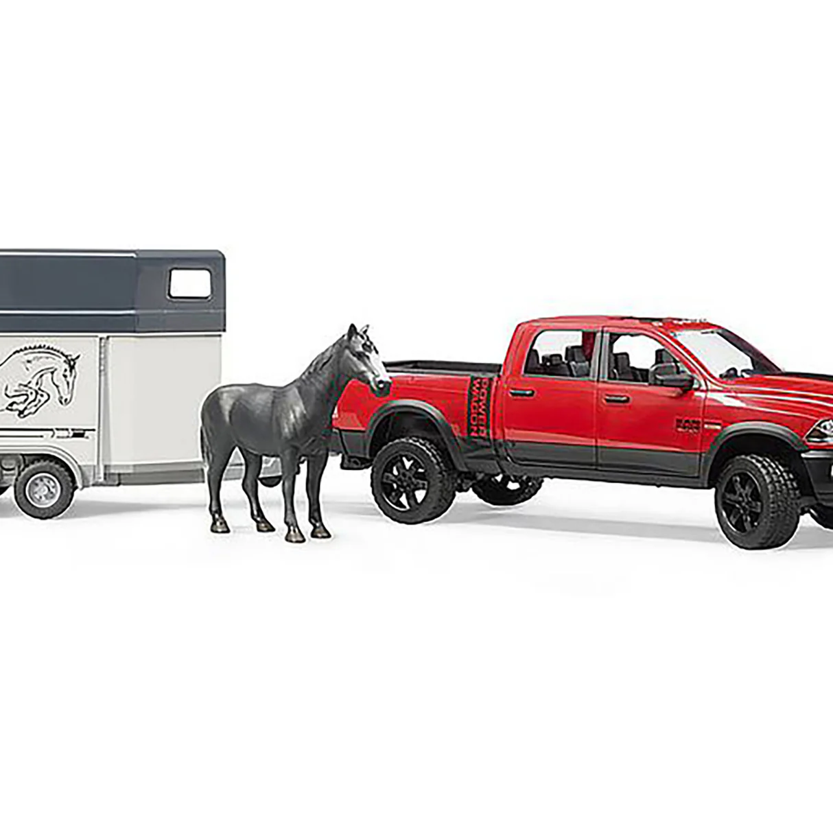 Bruder 1/16 RAM 2500 Power Wagon with Horse Trailer and Horse 6 Bruder 1/16 RAM 2500 Power Wagon with Horse Trailer and Horse