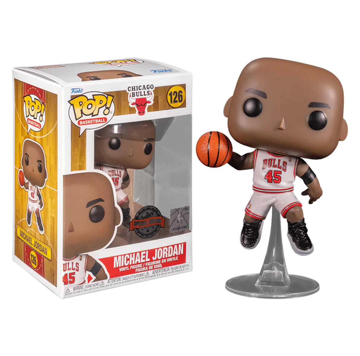 Funko NBA Basketball Michael Jordan Chicago Bulls 1995 Playoffs Pop! Vinyl Figure 1 Funko NBA Basketball Michael Jordan Chicago Bulls 1995 Playoffs Pop! Vinyl Figure