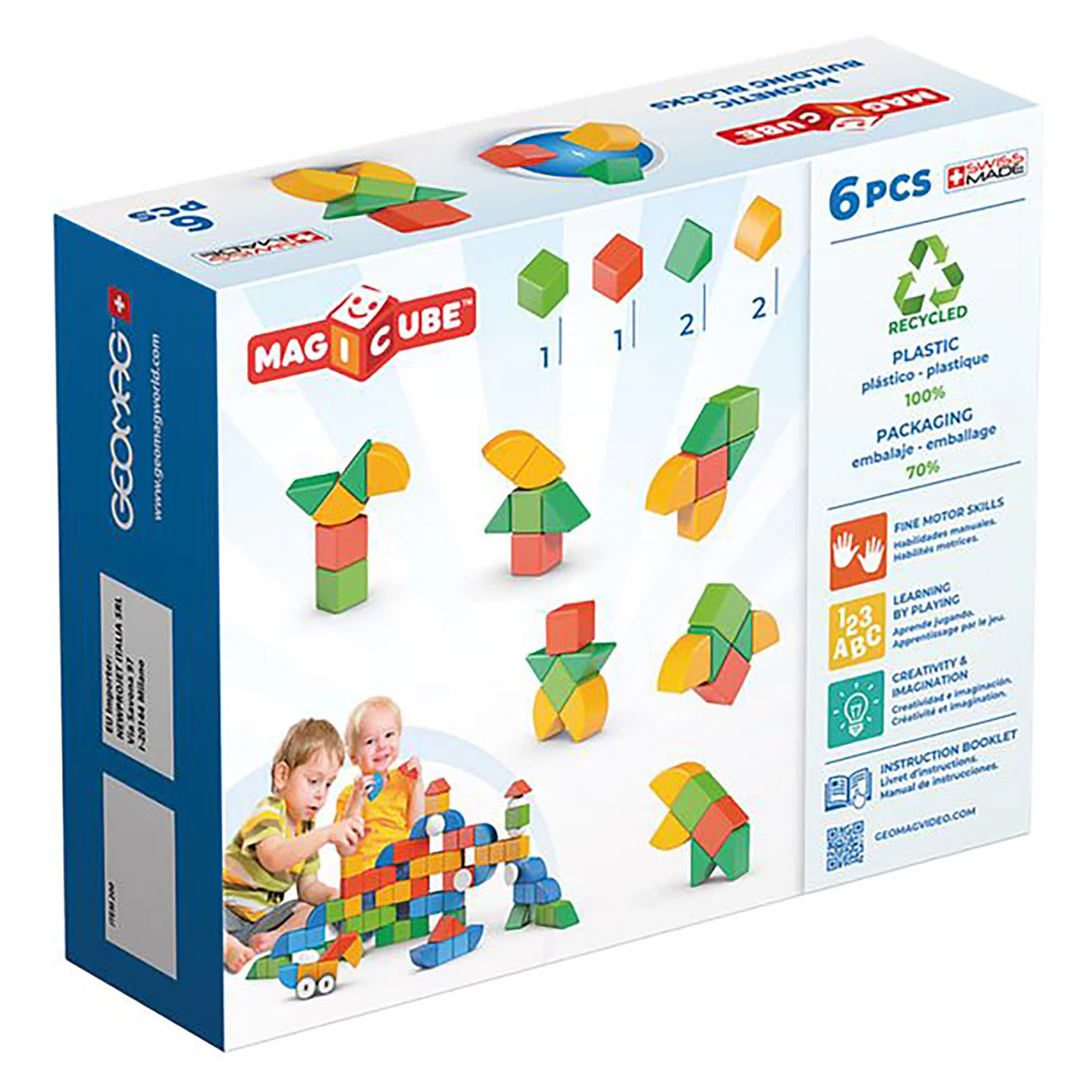 Geomag Magicubes Shapes Recycled (6 pieces) 22 Geomag Magicubes Shapes Recycled (6 pieces)