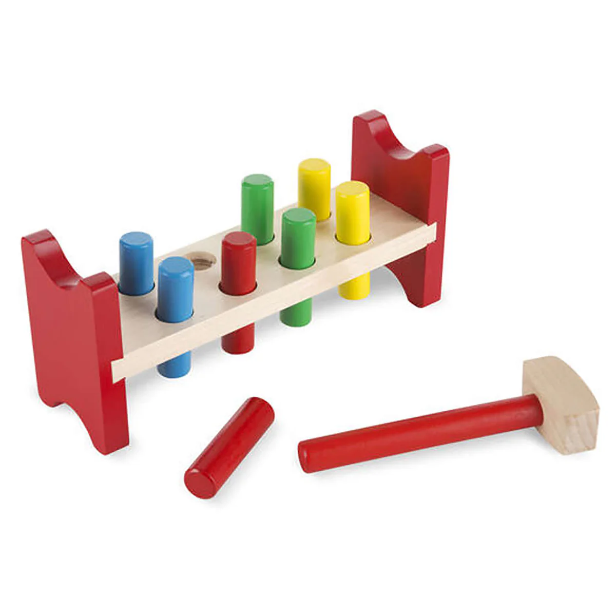 Melissa & Doug Classic Wooden Toy - Pound-A-Peg 1 Melissa & Doug Classic Wooden Toy - Pound-A-Peg