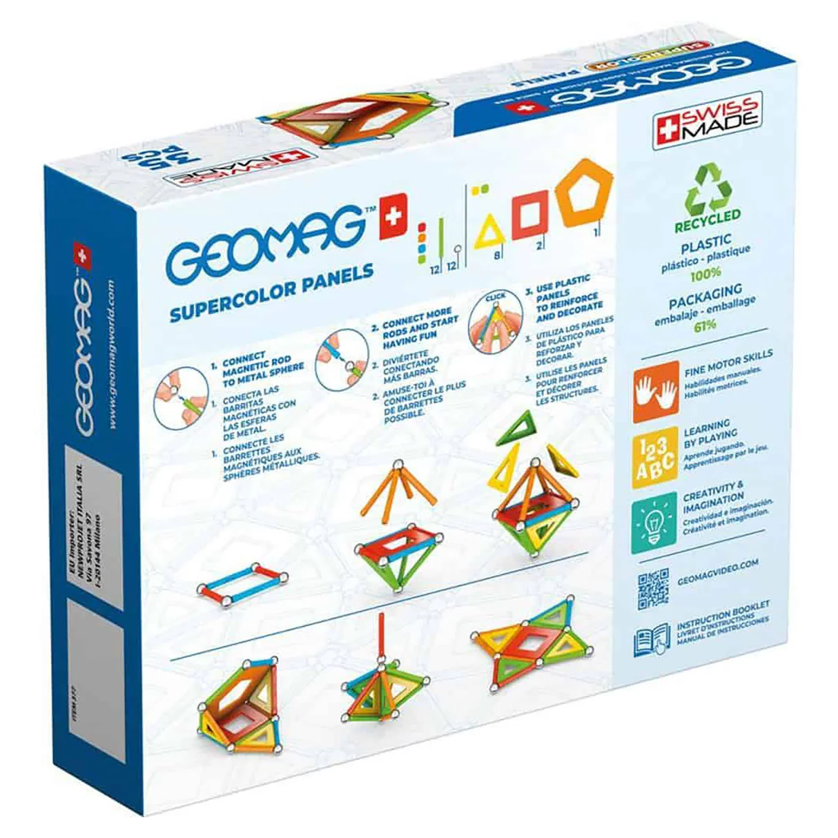 Geomag Supercolours Panels Magnetic Building Set (35 pieces) 5 Geomag Supercolours Panels Magnetic Building Set (35 pieces)