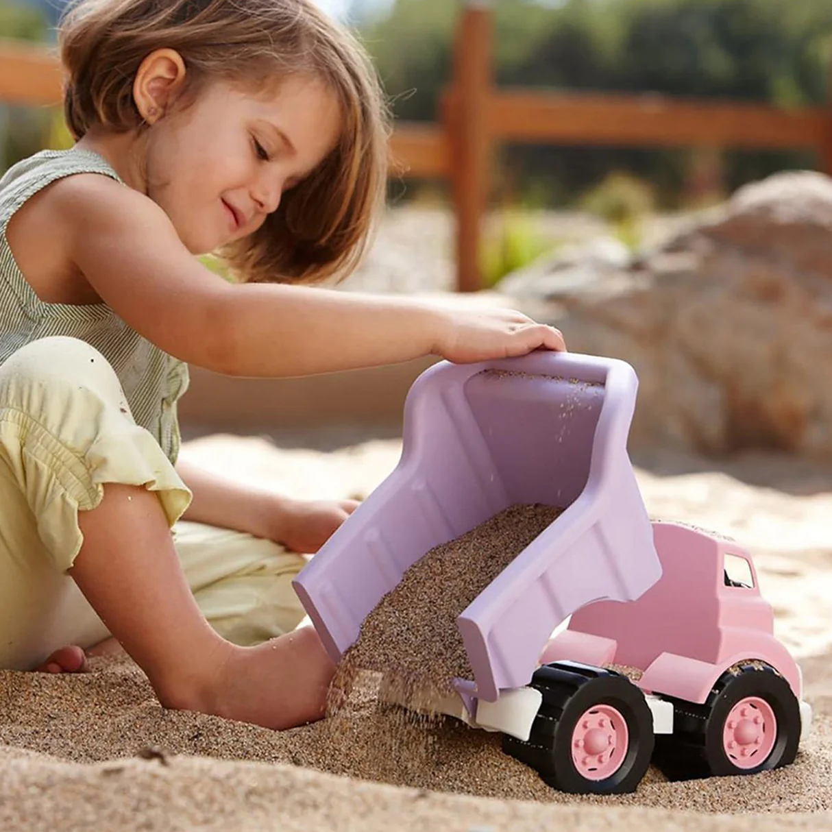 Green Toys Dump Truck Pink 6 Green Toys Dump Truck Pink